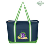 Large Cotton Canvas Admiral Tote Bag, 24 oz - Colorbrite