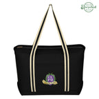Large Cotton Canvas Admiral Tote Bag, 24 oz - Embroidery