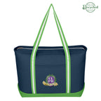 Large Cotton Canvas Admiral Tote Bag, 24 oz - Embroidery