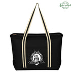 Large Cotton Canvas Admiral Tote Bag, 24 oz - Silk Screen
