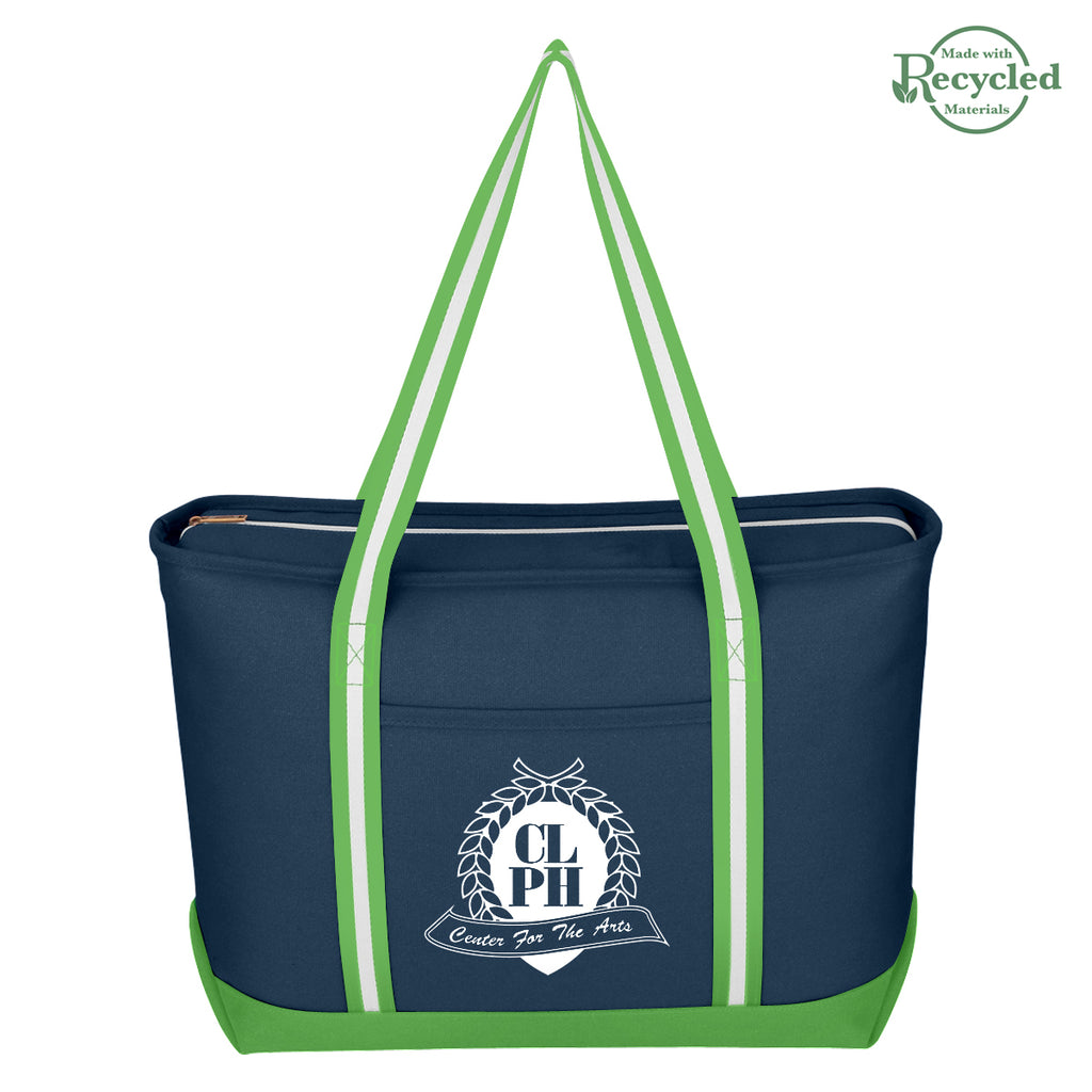 Large Cotton Canvas Admiral Tote Bag, 24 oz - Silk Screen
