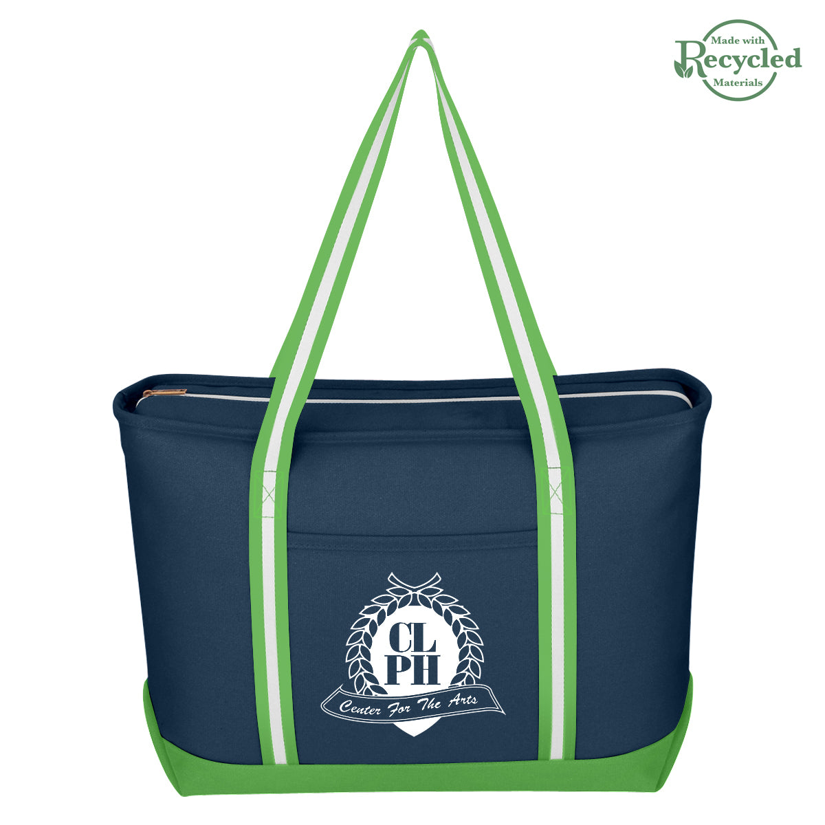 Large Cotton Canvas Admiral Tote Bag, 24 oz - Silk Screen