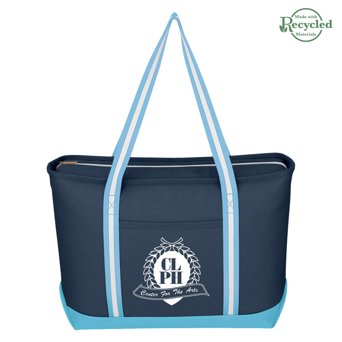 Large Cotton Canvas Admiral Tote Bag, 24 oz - Silk Screen