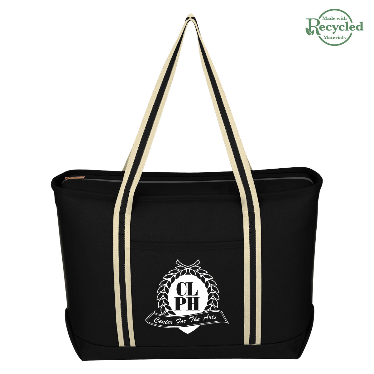 Large Cotton Canvas Admiral Tote Bag, 24 oz - Silk Screen