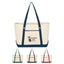 Large Cotton Canvas Sailing Tote Bag, 12 oz - Large 12 Oz. Cotton Canvas Sailing Tote Bag