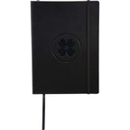 Large Leather-Look Soft Cover Journal, 6.75 x 9.5 Inches Debossing - Black - Front
