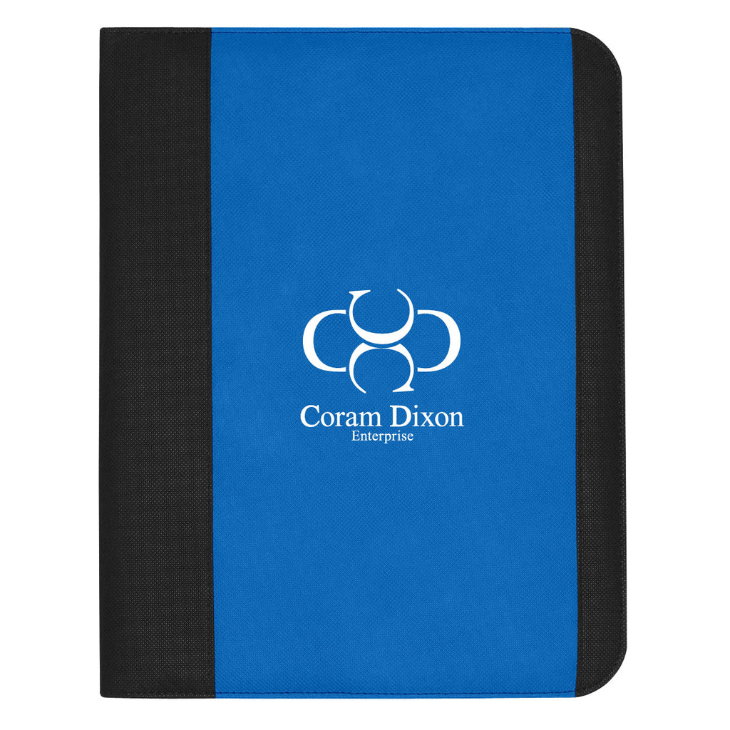 Large Padfolio, Non-Woven - Royal Blue - Silk Screen