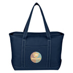 Large Recycled Cotton Yacht Tote Bag, 24 oz Embroidery - Colorbrite