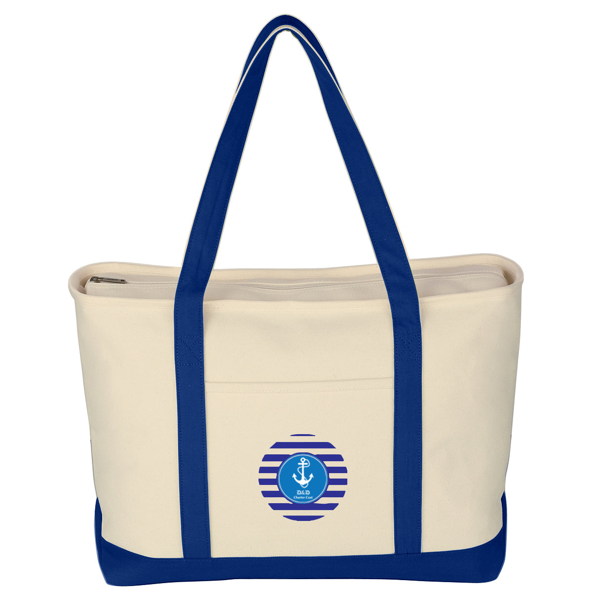 Large Starboard Recycled Cotton Canvas Tote Bag, 24 oz Embroidery - Colorbrite