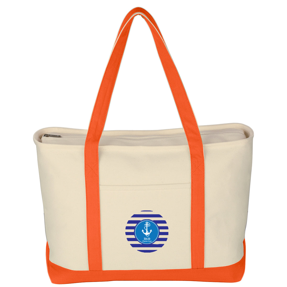 Large Starboard Recycled Cotton Canvas Tote Bag, 24 oz Embroidery - Colorbrite
