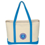 Large Starboard Recycled Cotton Canvas Tote Bag, 24 oz Embroidery - Colorbrite