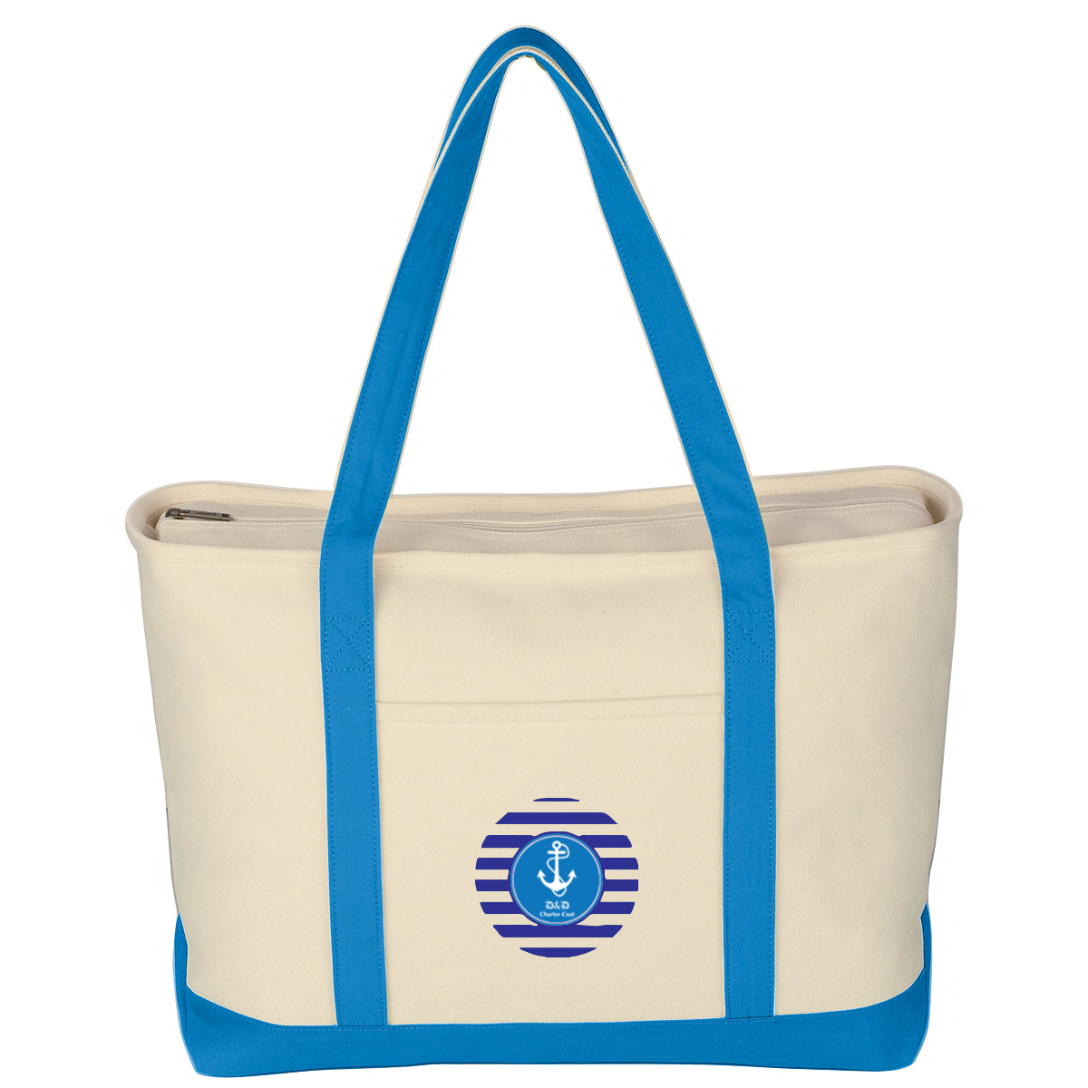 Large Starboard Recycled Cotton Canvas Tote Bag, 24 oz Embroidery - Colorbrite