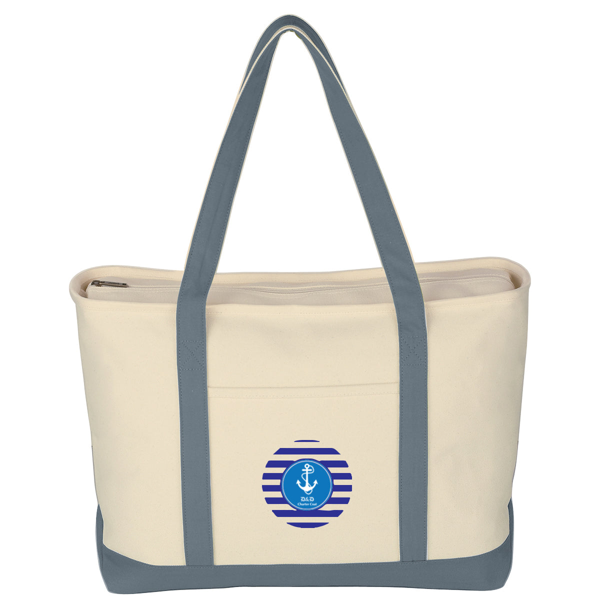 Large Starboard Recycled Cotton Canvas Tote Bag, 24 oz Embroidery - Colorbrite