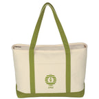 Large Starboard Recycled Cotton Canvas Tote Bag, 24 oz Embroidery - Embroidery