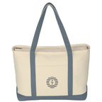 Large Starboard Recycled Cotton Canvas Tote Bag, 24 oz Embroidery - Embroidery