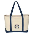 Large Starboard Recycled Cotton Canvas Tote Bag, 24 oz Embroidery - Silk Screen