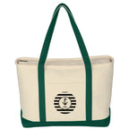 Large Starboard Recycled Cotton Canvas Tote Bag, 24 oz Embroidery - Silk Screen