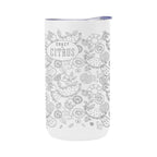 Laser Engraved Double Walled Can Cooler, Four-Way, 12 oz - White - Laser