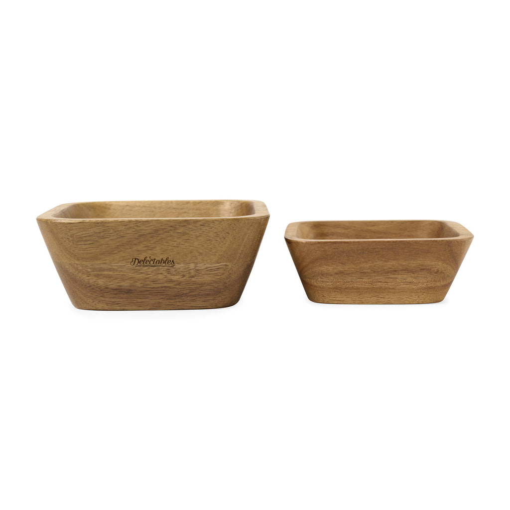 Lasting Impression Gift Set with Tote, Cheese Board and Snack Bowls Laser Engraving - Black - View 3