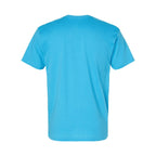 LAT Unisex Fine Jersey Tee Full Color - Aqua - Back