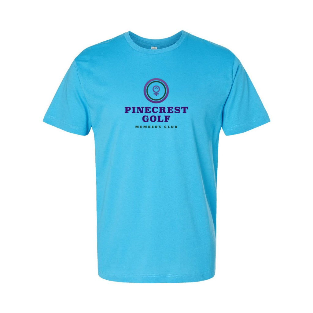 LAT Unisex Fine Jersey Tee Full Color - Aqua - Front