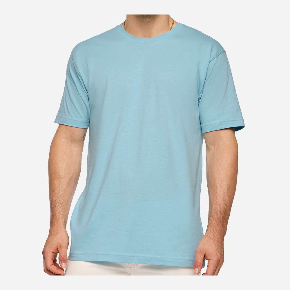 LAT Unisex Fine Jersey Tee Full Color - Arctic - On Model Front