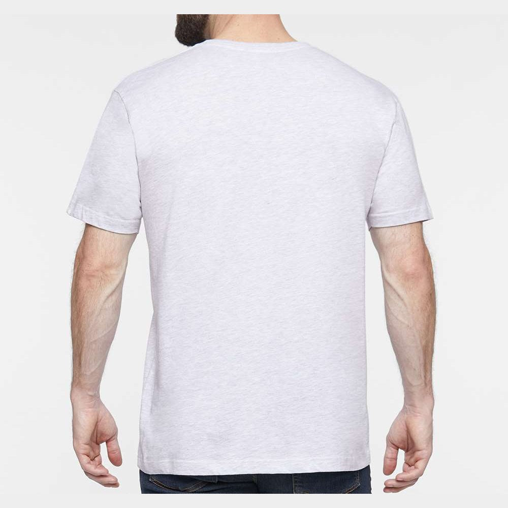 LAT Unisex Fine Jersey Tee Full Color - Ash - On Model Back