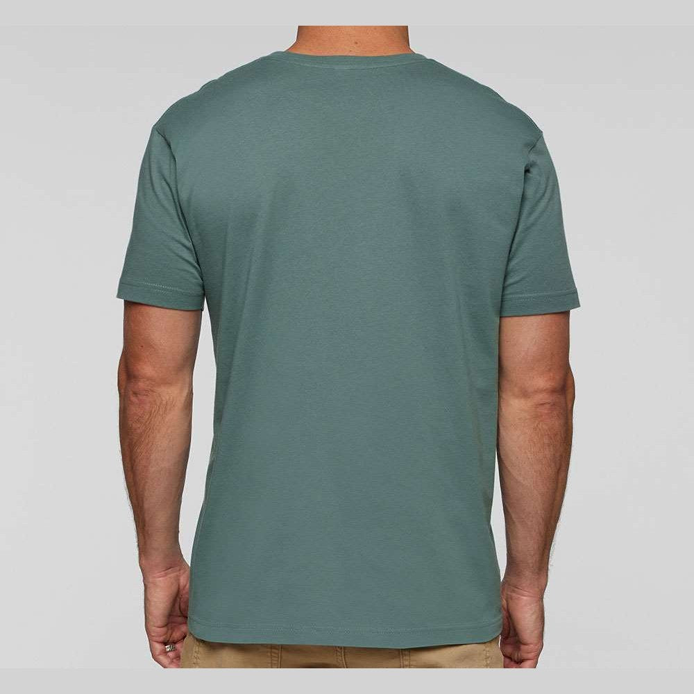 LAT Unisex Fine Jersey Tee Full Color - Basil - On Model Back