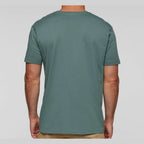 LAT Unisex Fine Jersey Tee Full Color - Basil - On Model Back