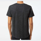 LAT Unisex Fine Jersey Tee Full Color - Black Leopard - On Model Back