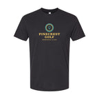 LAT Unisex Fine Jersey Tee Full Color - Blended Black - Front