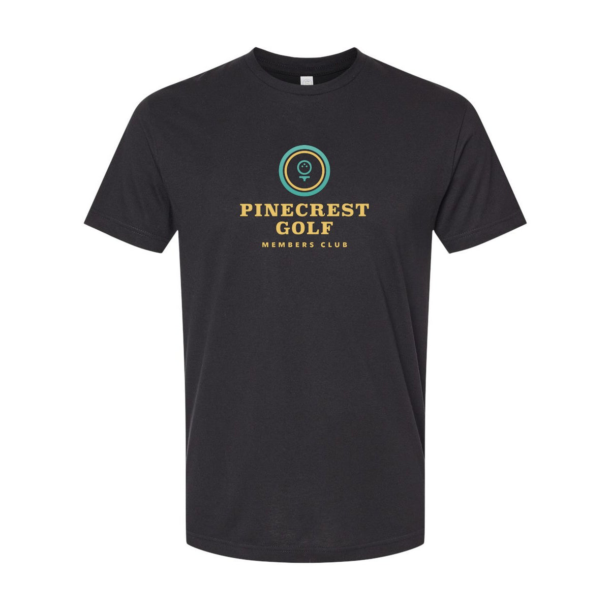 LAT Unisex Fine Jersey Tee Full Color - Blended Black - Front