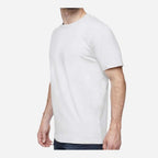 LAT Unisex Fine Jersey Tee Full Color - Blended White - On Model Side