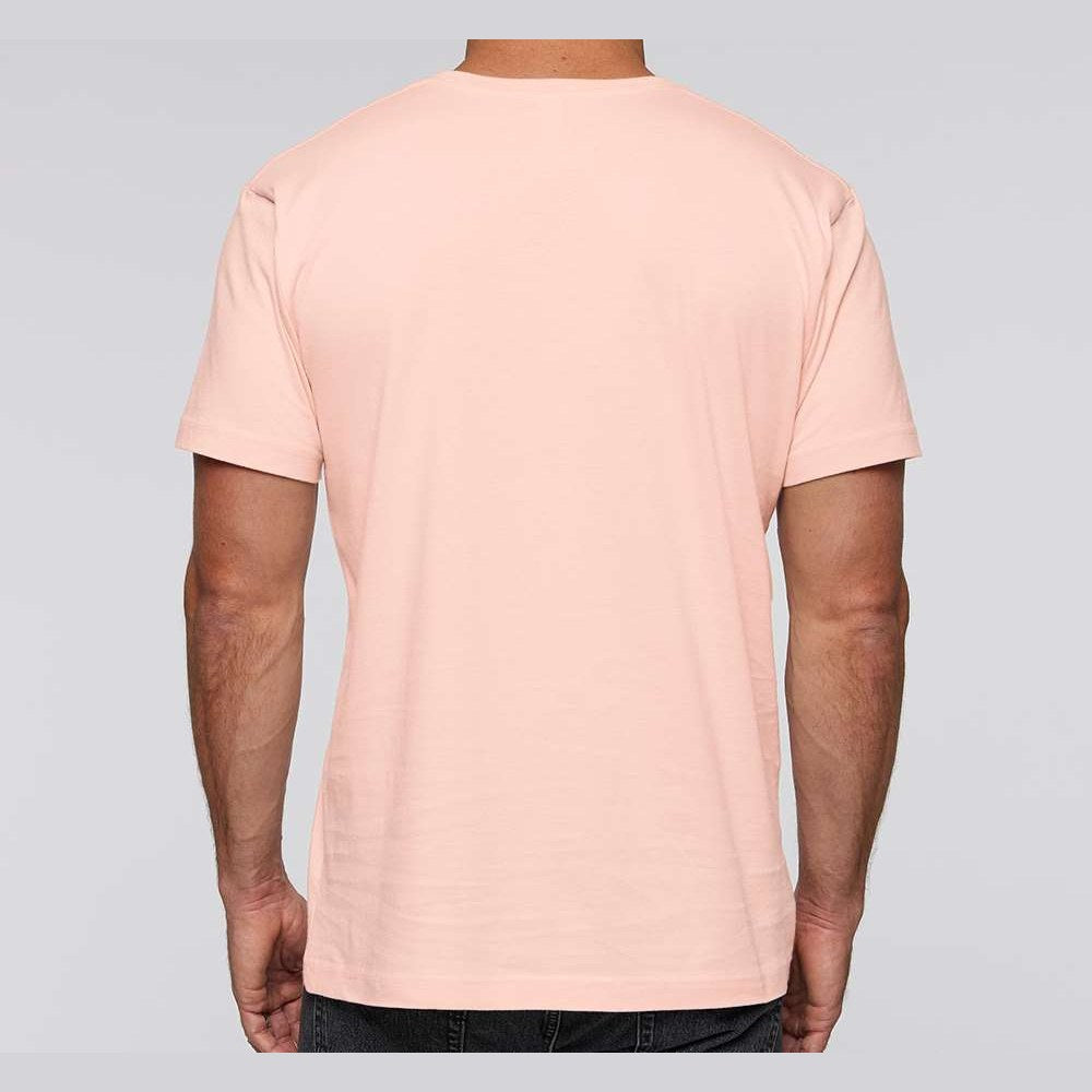 LAT Unisex Fine Jersey Tee Full Color - Blush - On Model Back
