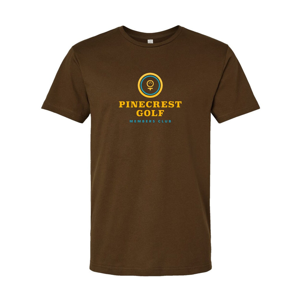 LAT Unisex Fine Jersey Tee Full Color - Brown - Front
