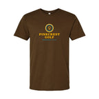 LAT Unisex Fine Jersey Tee Full Color - Brown - Front