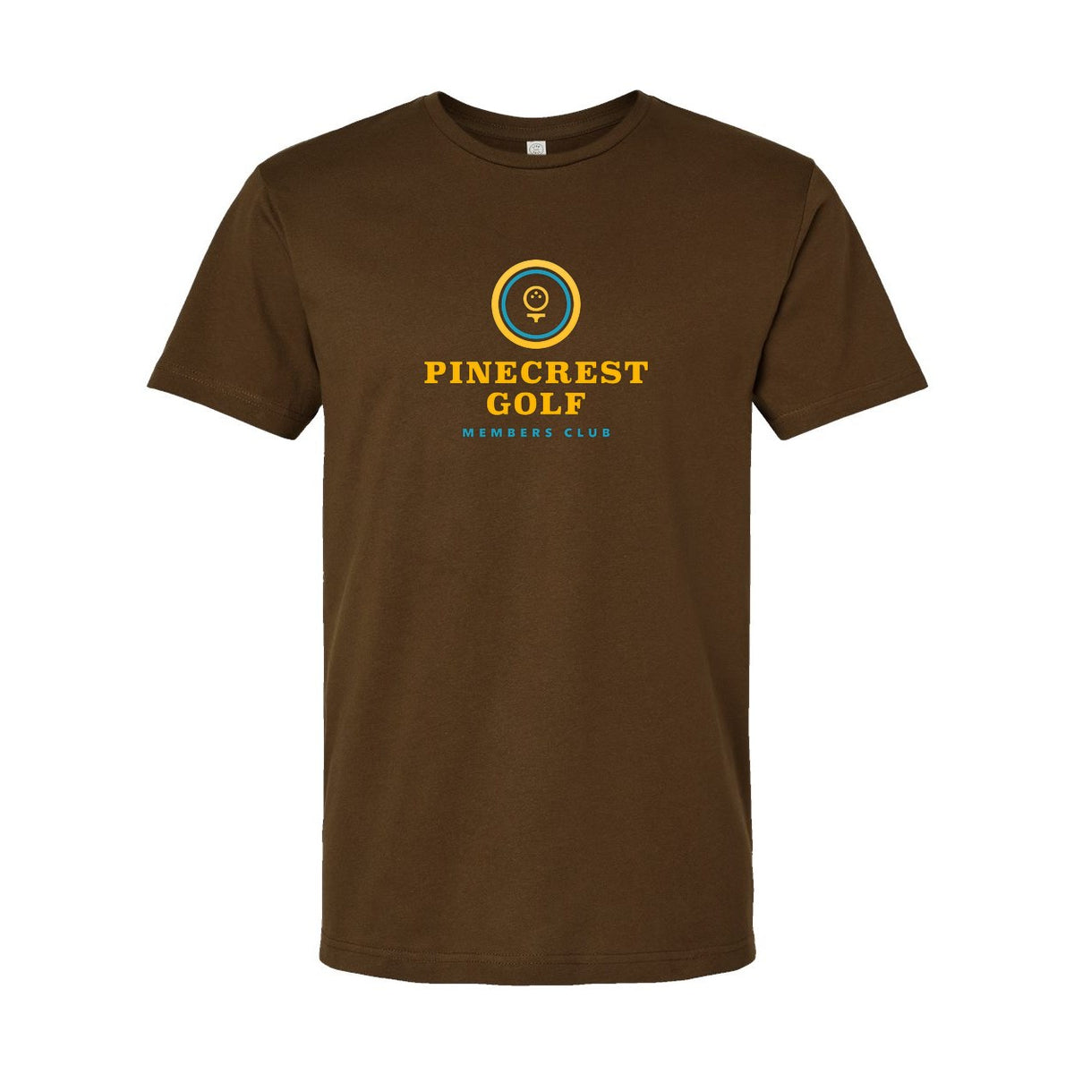 LAT Unisex Fine Jersey Tee Full Color - Brown - Front