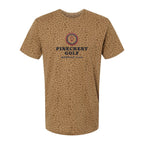LAT Unisex Fine Jersey Tee Full Color - Brown Leopard - Front