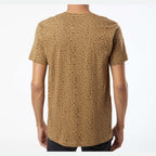 LAT Unisex Fine Jersey Tee Full Color - Brown Leopard - On Model Back