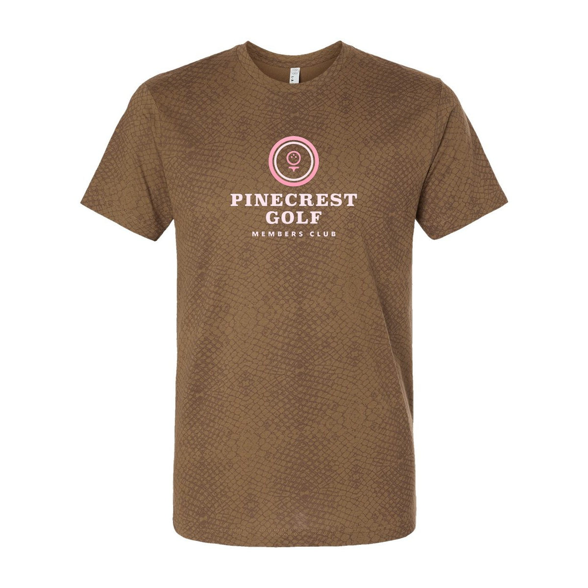 LAT Unisex Fine Jersey Tee Full Color - Brown Reptile - Front