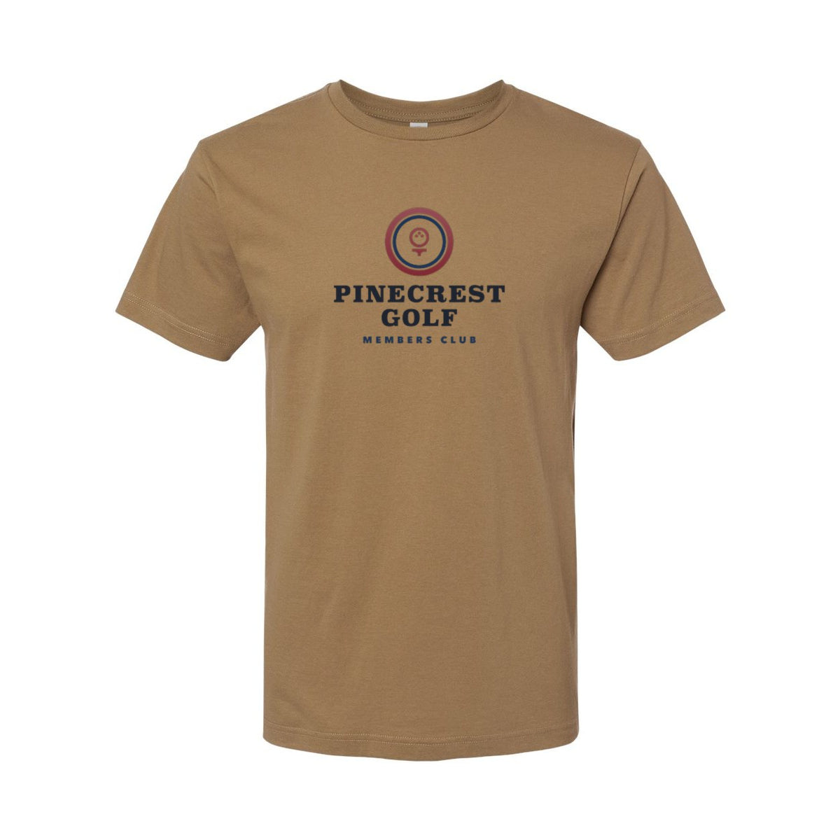 LAT Unisex Fine Jersey Tee Full Color - Coyote Brown - Front