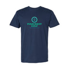 LAT Unisex Fine Jersey Tee Full Color - Denim - Front