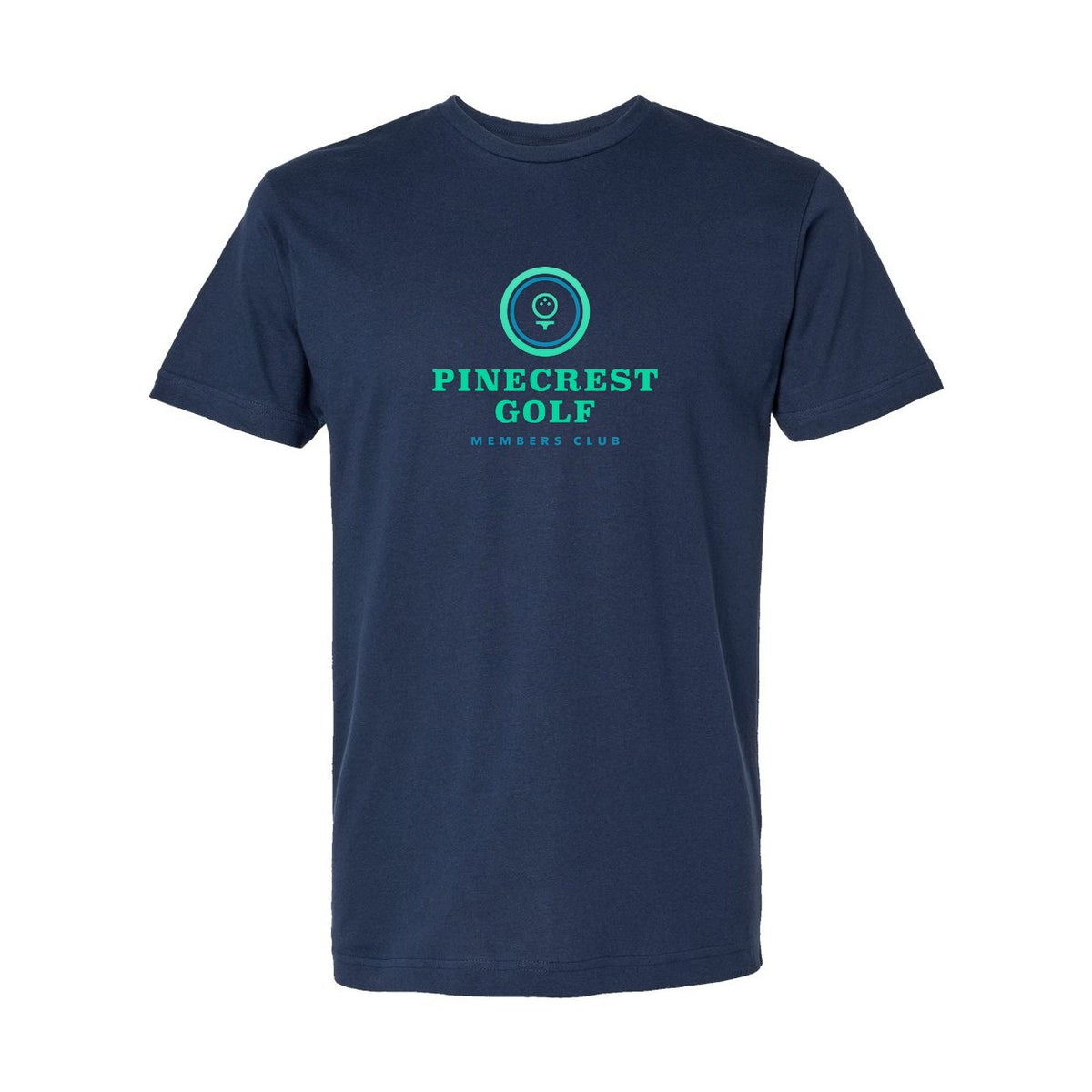 LAT Unisex Fine Jersey Tee Full Color - Denim - Front