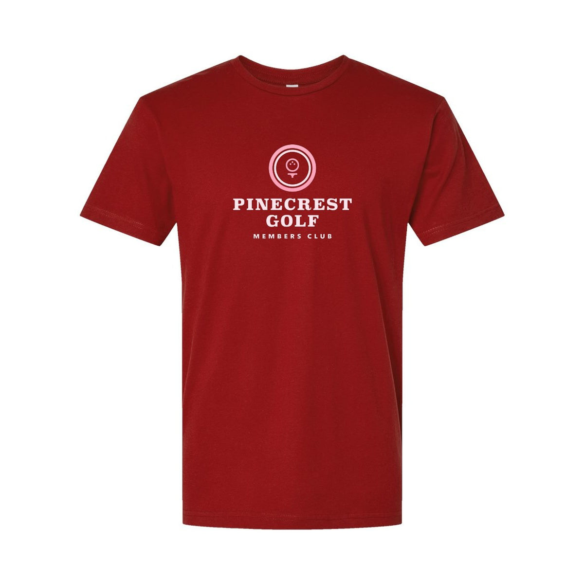 LAT Unisex Fine Jersey Tee Full Color - Garnet - Front