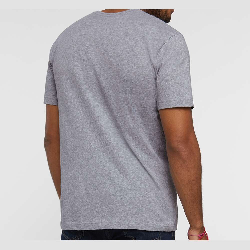 LAT Unisex Fine Jersey Tee Full Color - Heather - On Model Back