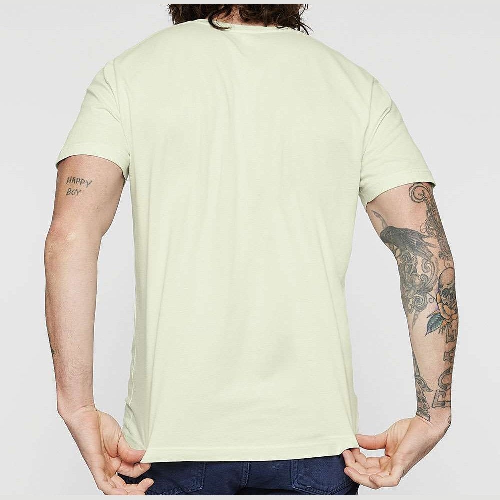 LAT Unisex Fine Jersey Tee Full Color - Honeydew - On Model Back