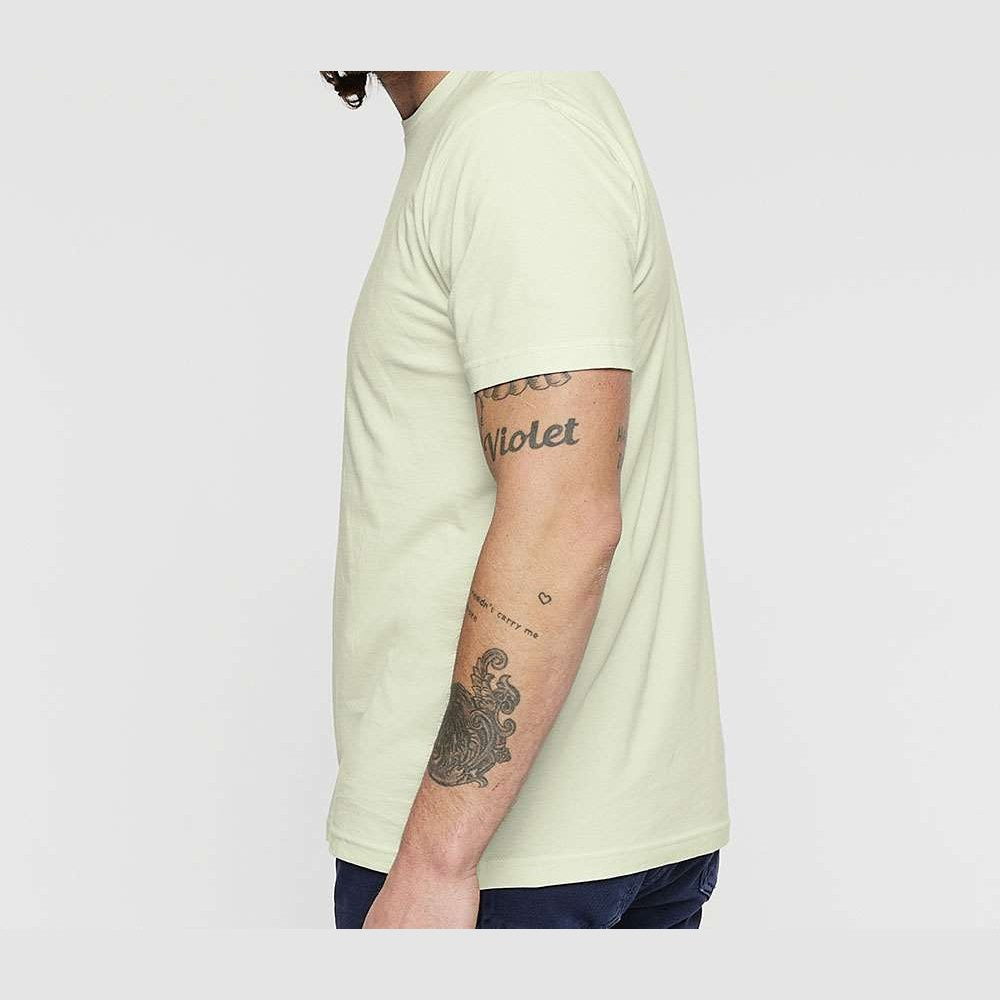LAT Unisex Fine Jersey Tee Full Color - Honeydew - On Model Side