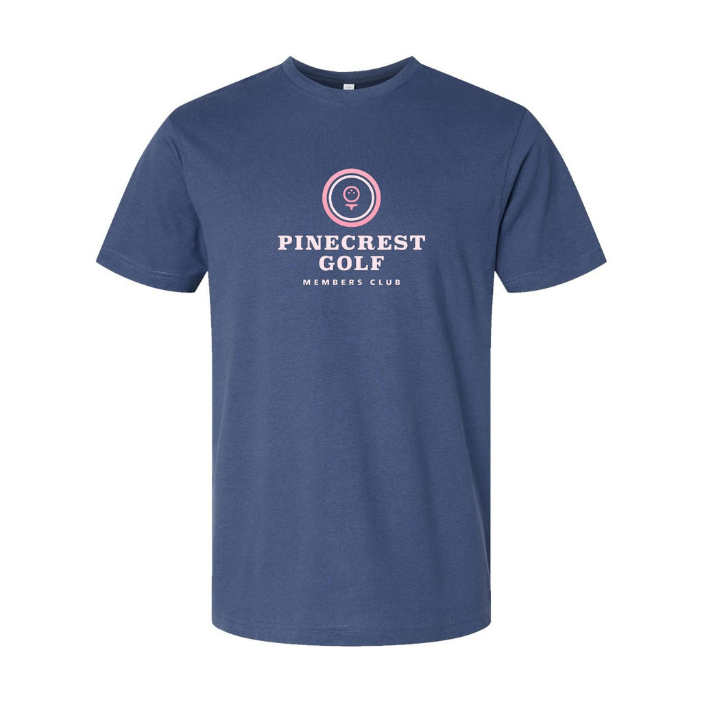 LAT Unisex Fine Jersey Tee Full Color - Indigo - Front