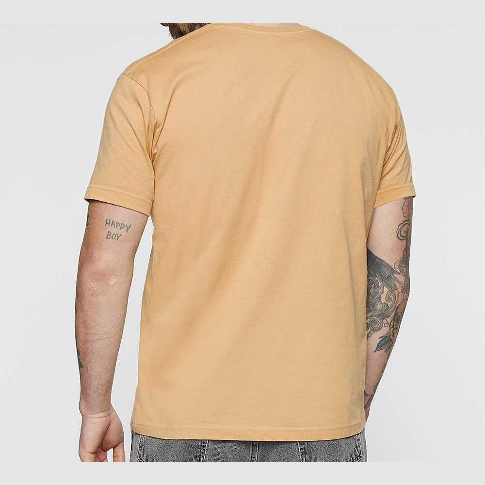 LAT Unisex Fine Jersey Tee Full Color - Latte - On Model Back