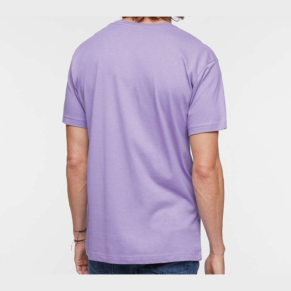 LAT Unisex Fine Jersey Tee Full Color - Lavender - On Model Back